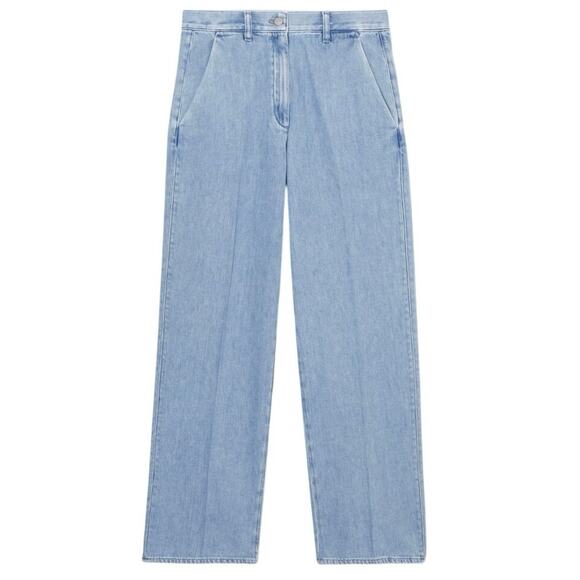 NWOT COS Straight-Leg Denim Trouser High Rise Jean Women 4, Fits a 2 Light Wash - Picture 1 of 8